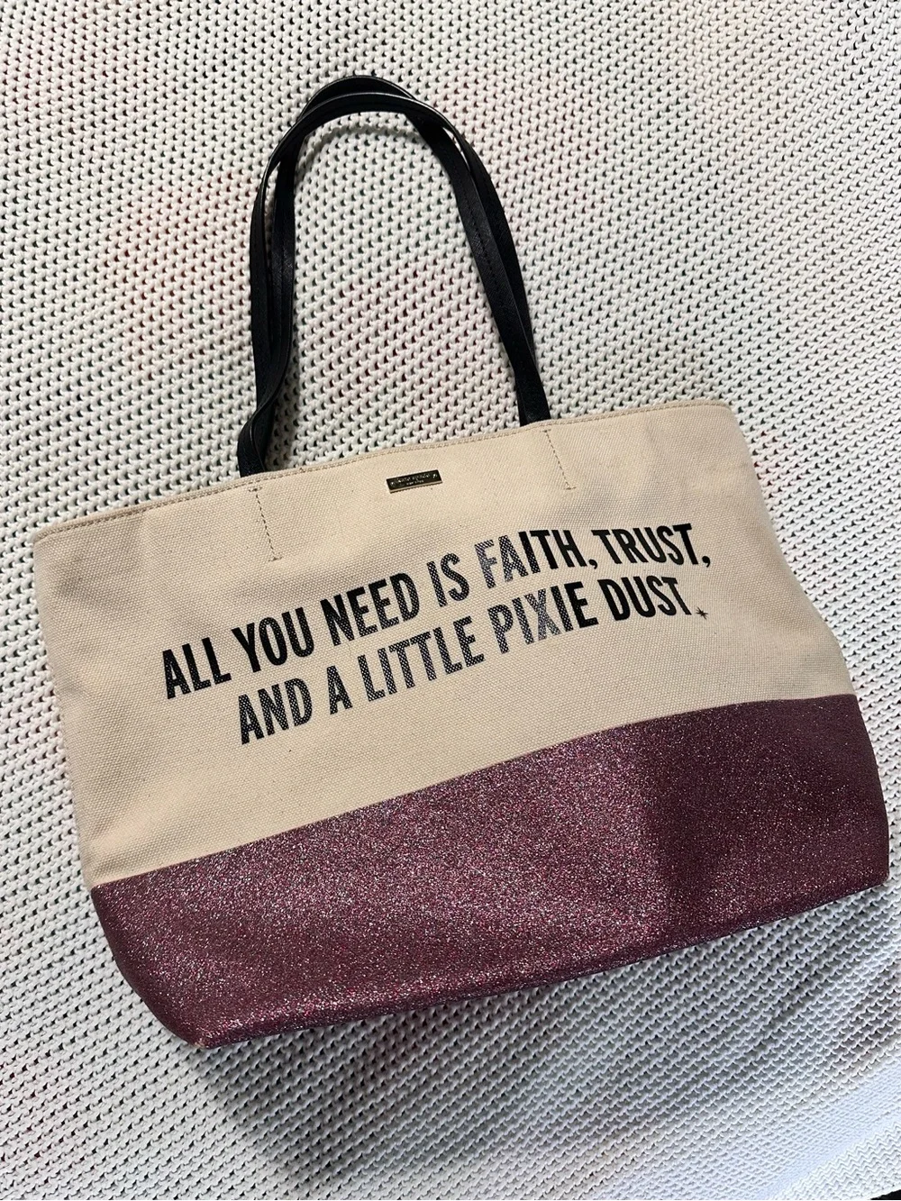 The Kate Spade x Disney Peter Pan Glitter Purse